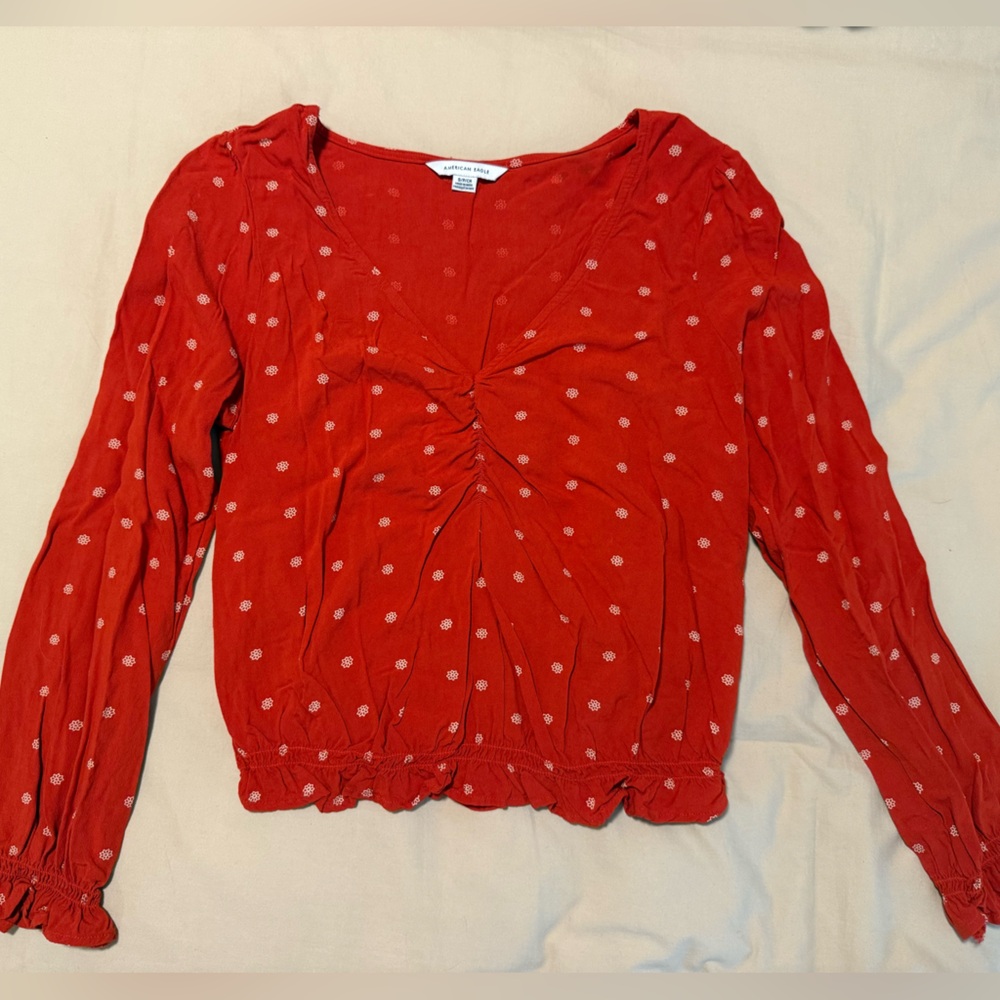 American Eagle Bubble Blouse View 3